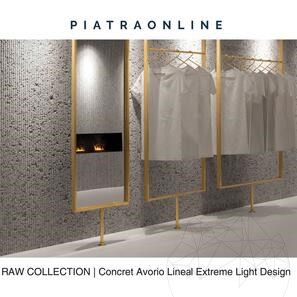 Lastra Concrete Avorio Lineal Extreme Light Design 3CM