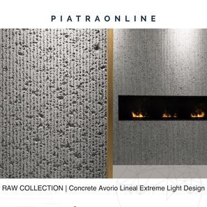 Lastra Concrete Avorio Lineal Extreme Light Design 3CM