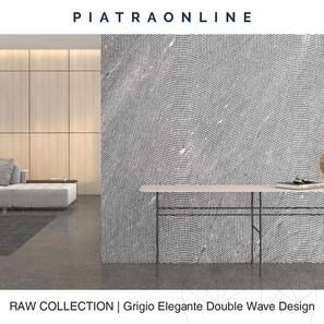 Lastra Marmura Grigio Elegante Double Wave Design 3CM