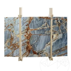 Lastra Marmura Fantastic Blue Polisata, 2 cm