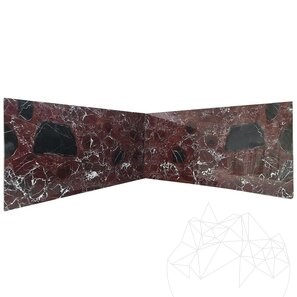 Lastra Marmura Rosso Levanto Polisata, 2 cm