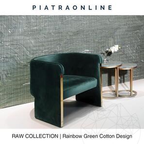 Lastra Granit Rainbow Green Cotton Design 3CM
