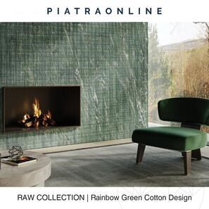 Lastra Granit Rainbow Green Cotton Design 3CM