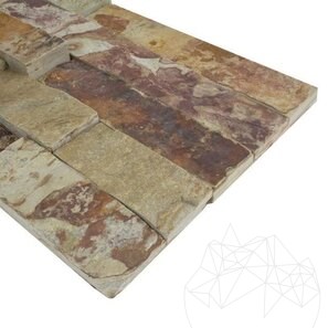 Panel Limestone Sparta 15 x 60 cm