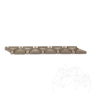 Bordura B46 Travertin Classic si Noce, 4.8 x 27 cm