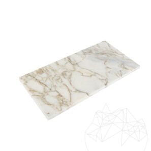 Marmura Arabescato Oro Polisata, 60 x 30 x 2 cm (Translucida)