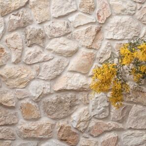 Marmura Poligonala Rock Face Yellow