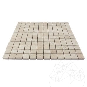 Mozaic Marmura Light Beige Polisata, 2.3 x 2.3 cm