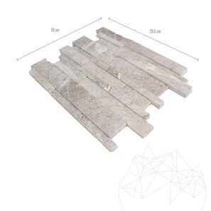 Mozaic Marmura Tundra Grey 3D Wall Polisata