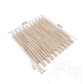 Mozaic Travertin Classic Bamboo, 2 x 10 cm