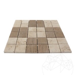 Mozaic Travertin Classic-Noce Rizat, 4.7 x 4.7 cm