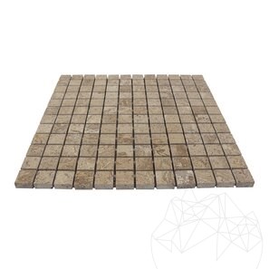 Mozaic Travertin Latte Polisat, 2.3 x 2.3 cm