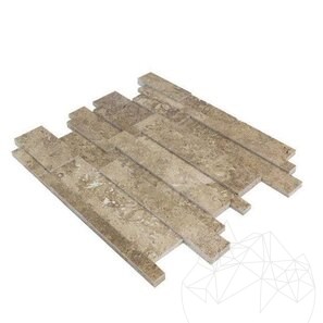 Mozaic Travertin Latte 3D Wall Polisat