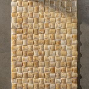 Mozaic Onix Honey Pyramid Polisat, 5 x 5 cm