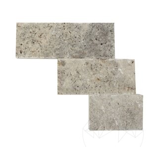 Travertin Silver Scapitat, 7.5 cm x LL x 2.2 cm