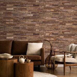 Marmura Flexibila SKIN Panel 3D Express - Rain Forest Brown, 60x15 cm, Autoadeziv 3M pt. Placari Interioare Mobilier