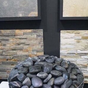 Pebbles Black Polished Sac, 20 kg