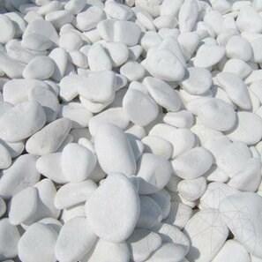 Pebble Marmura Alba Thassos 
