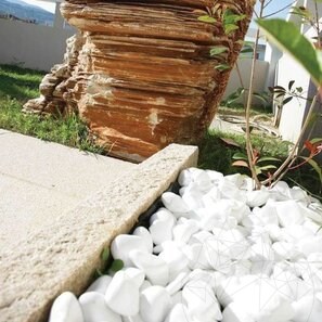 Pebble Marmura Alba Thassos 