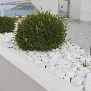 Pebble Marmura Alba Thassos 