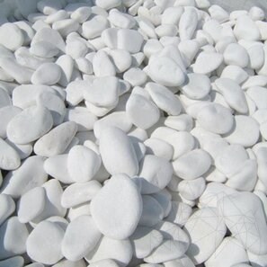 Pebbles Marmura Alba Thassos, 6-10 cm KG