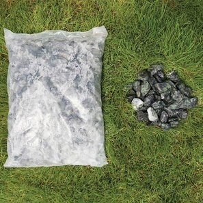 Pebbles Marmura Verde, 2-4 cm Sac 20 kg