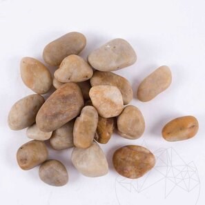 Pebble Yellow Polished Sac, 20 Kg