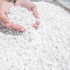 Pebbles Marmura Alba Thassos, 0-1 cm Sac 20 kg