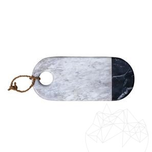 Platou Servire Marmura Bicolor, 35 x 15 x 2 cm