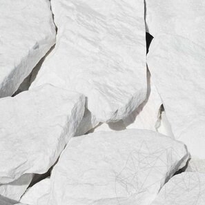 Marmura Poligonala Rock Face Thassos