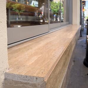 Lastra Travertin Romano Vein Cut Epoxy, 2 cm 