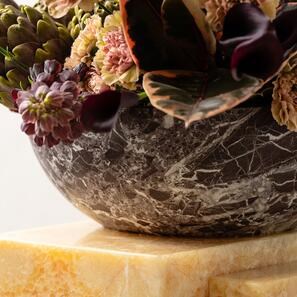 Chiuveta Matia marmura Rosso Levanto RS-5, 42 x 15 cm