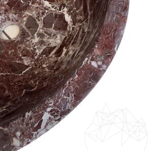 Chiuveta Matia marmura Rosso Levanto RS-5, 42 x 15 cm