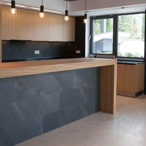 Ardezie Flexibila SKIN Ultra-Flex 2mm - Black Line, 240 x 90 cm | Piatra pt Pereti, Mobilier, Fatade si Spatii Umede