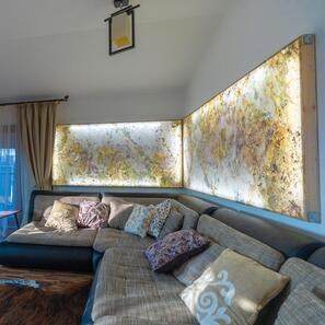 Ardezie Flexibila Translucida SKIN 2mm  - Indian Autumn, 265 x 125 cm | Iluminare Ambientala, Interior & Exterior
