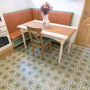 Terrazzo Oriental KR-09 Verde 20 x 20 x 1.8 cm