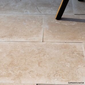 Travertin Classic Cross Cut Periat si Chituit, 61 x 30.5 x 1.2 cm
