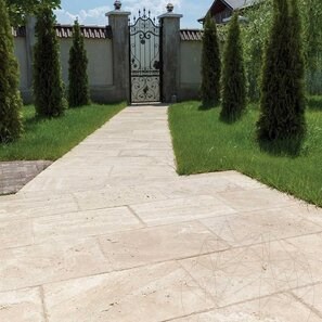 Travertin Classic Cross Periat si Daltuit, 61 x 40.6 x 3 cm