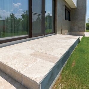 Travertin Classic Cross Periat si Daltuit, 61 x 40.6 x 3 cm