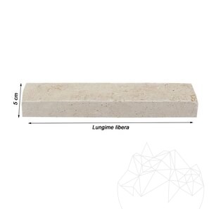 Travertin Classic Scapitat, 5 cm x LL x 2.2 cm