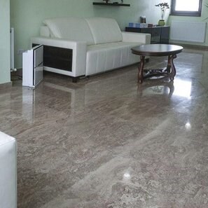 Travertin Latte PREMIUM Polisat, 61 x 61 x 1.2 cm