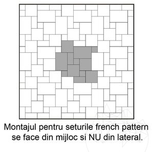 Travertin Latte PREMIUM French Pattern Set Periat, 1.2 cm