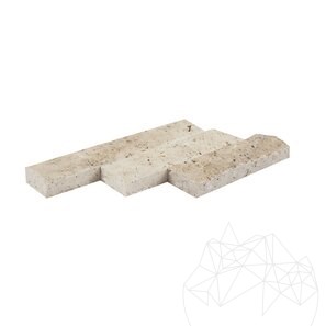 Travertin Multicolor Scapitat, 5 cm x LL x 2.2 cm