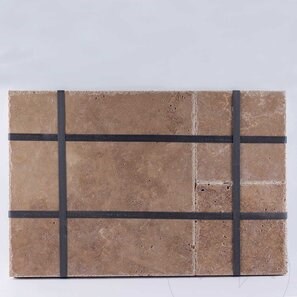 Pachet Travertin Noce Cross Cut French Pattern Set, Periat si Daltuit 1.2cm