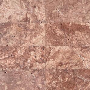 Travertin Opium Red Cross Cut Periat, 61 x 30.5 x 1.2 cm