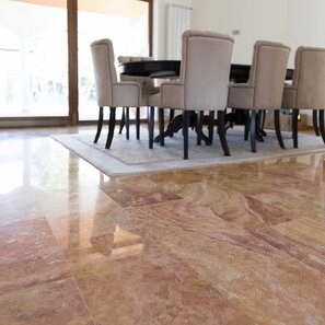 Travertin Peach Cross Cut Polisat, 61 x 30.5 x 1.2 cm