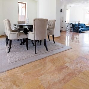 Travertin Peach Cross Cut Polisat, 61 x 30.5 x 1.2 cm