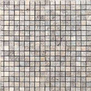 Mozaic Travertin Silver Periat, 3 x 3 cm