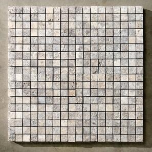 Mozaic Travertin Silver Periat, 3 x 3 cm