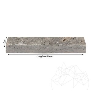Travertin Silver Scapitat 5 cm x LL x 2.2 cm